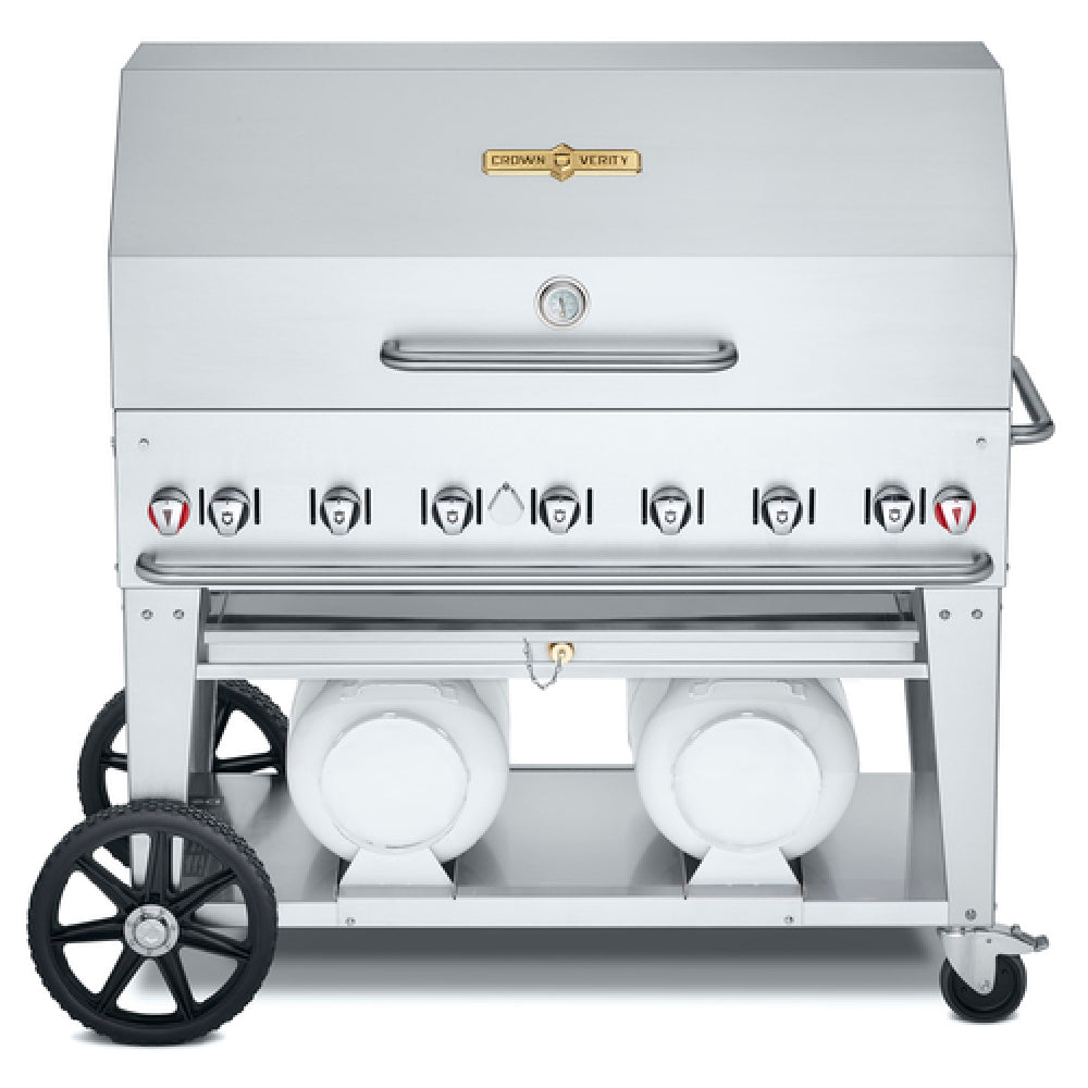 Crown Verity CV-CCB-48RDP Club Series Grill LP Gas 56"L X 28"D