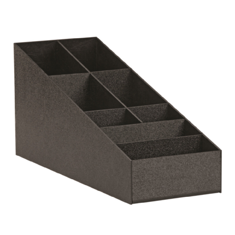 Service Ideas CCPL8V2 Service Ideas Coffee Condiment Caddies 8-part Station Black