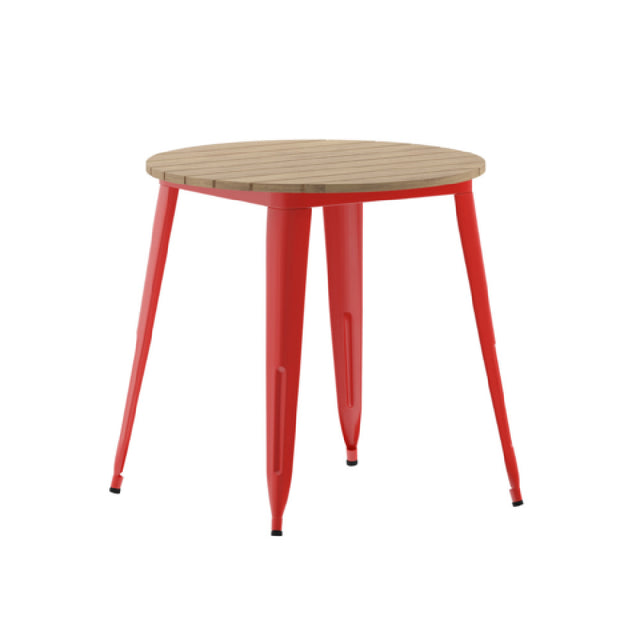 Flash Furniture JJ-T14623-80-BRRD-GG Declan Dining Table 30" Dia. X 30"H Round Table