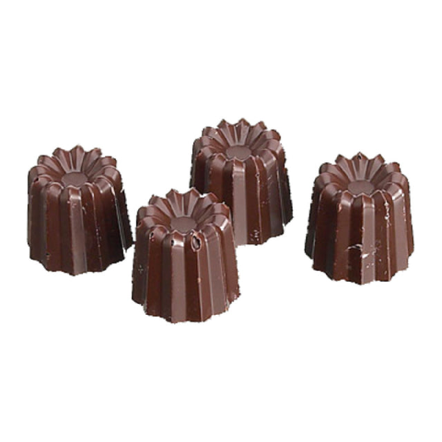 Matfer 380108 Chocolate Mold Small Cannele 40 Per Sheet