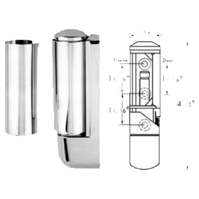 Franklin Machine Products 123-1044 Hinge 7/8" Adjustable Offset With Hinge Cover