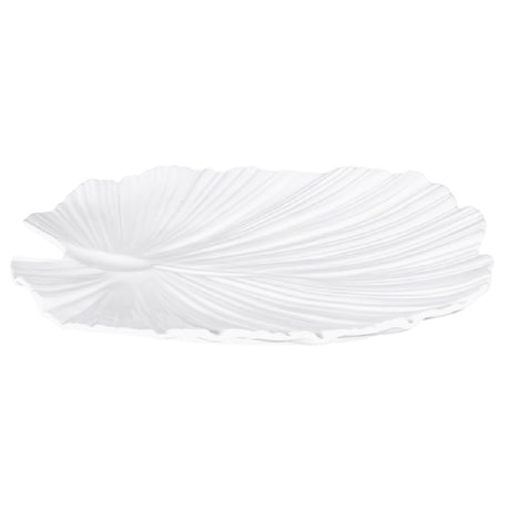 GET Enterprises M14PL-NW Elite Global Solutions Platter 14"L X 13-1/2"W X 1-3/4"H Palm Leaf Shape