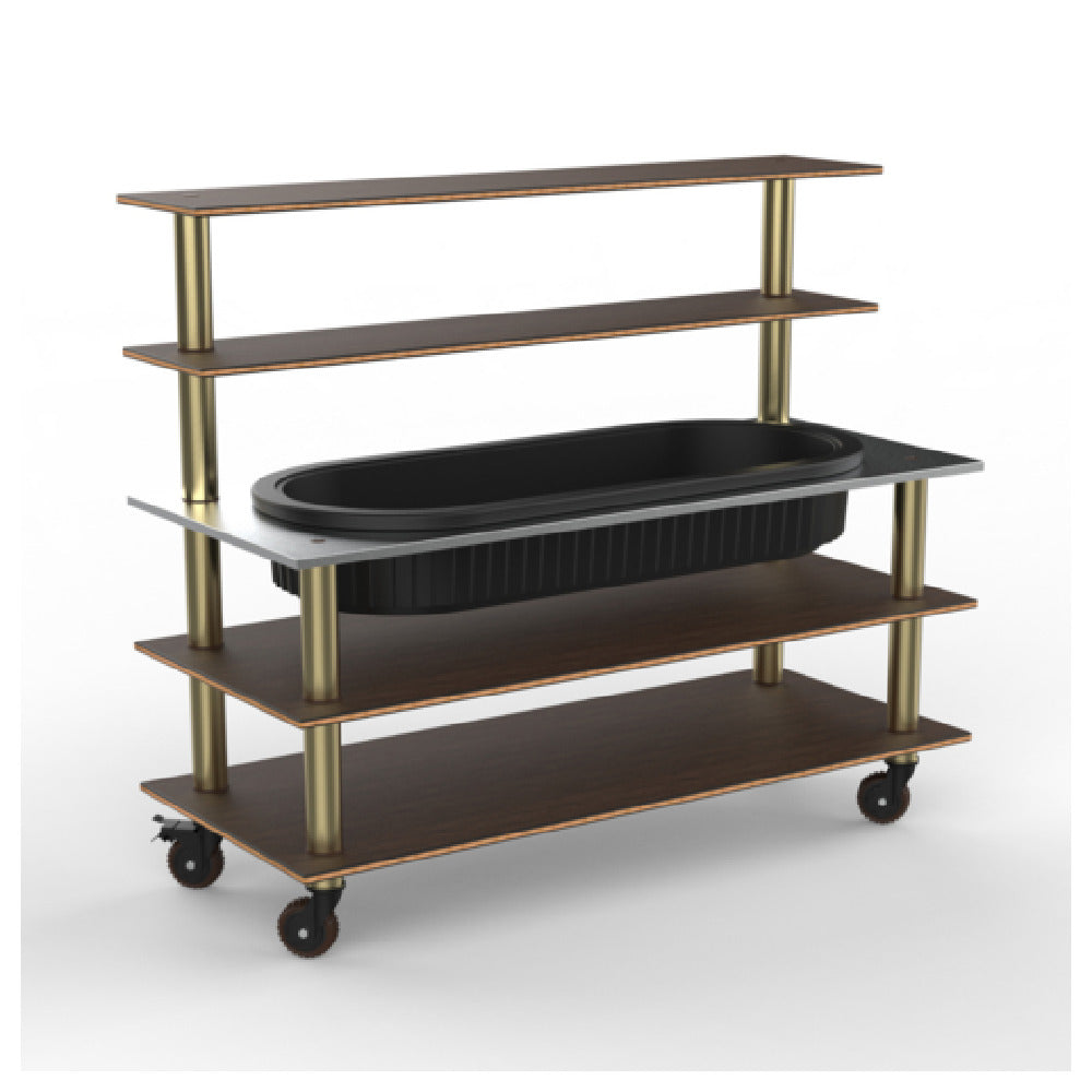 Steelite MGCMLC01WBXH - Modular Pro Back Bar (With Ice Well) Mango Brushed, 71.0" X 29.5" X 60.0"