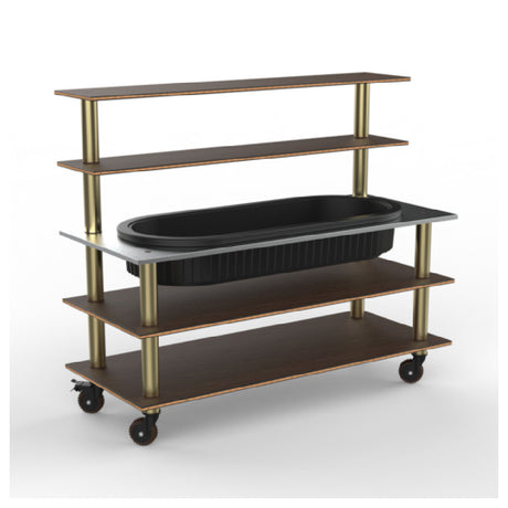 Steelite MGCMLC01WBXH - Modular Pro Back Bar (With Ice Well) Mango Brushed, 71.0" X 29.5" X 60.0"