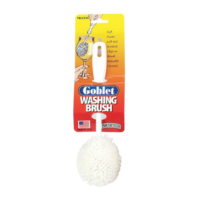 Harold Import Co. GB-232 Brushtech Goblet Washing Brush Non-scratch