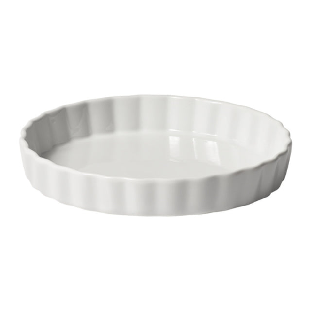 Winco QBD-75 Quiche Baking Dish 18 Oz. 7-1/2" Dia. X 1-1/4"H