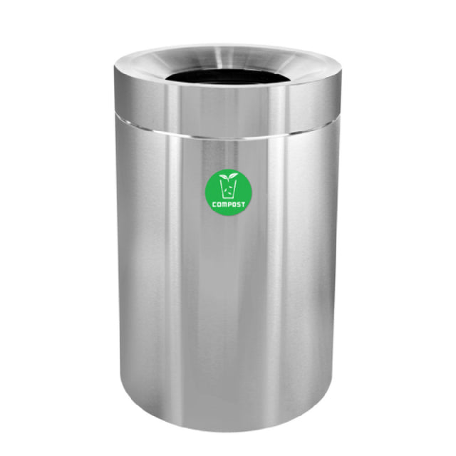 Alpine Industries ALP475-50-CO Compost Can 50 Gallon Stainless Steel