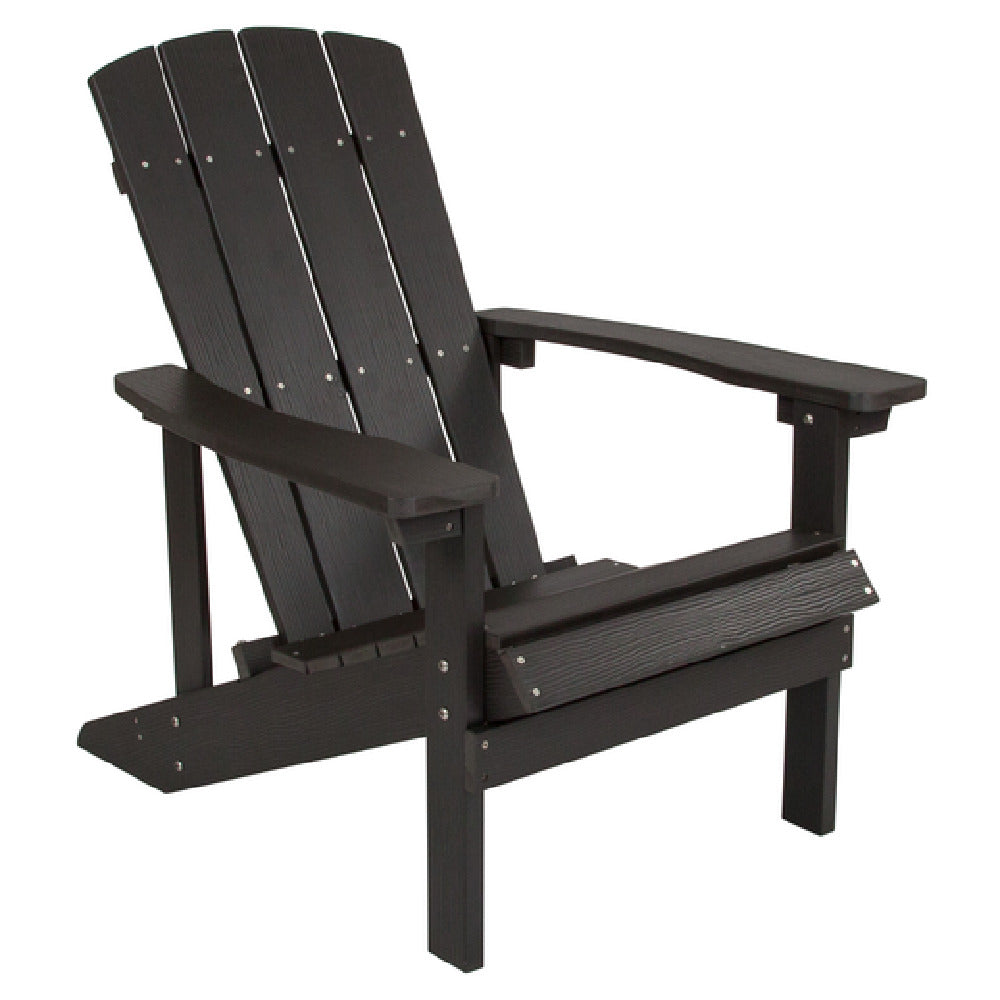 Flash Furniture JJ-C14501-SLT-GG Adirondack Chair 350 Lb. Weight Capacity Weather-resistant Polystyrene Frame