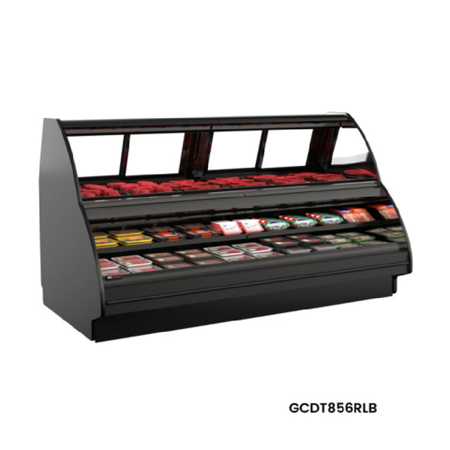 Structural Concepts GCDT1256RLB - Fusion® Refrigerated Service Over Self-Service Combination Case