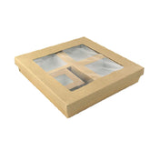 PacknWood KRAYKRAY4 - VIP Meal Kit, Includes: (200) 210KRAYB255 Kraft Box, (500) 210KRAYB115 12 Oz. Takeout Box