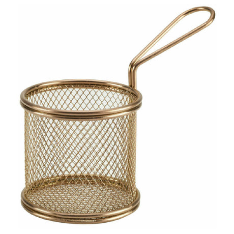 Steelite GWSVBR09C Serving Fry Basket 6-3/4"L X 3-5/8"W X 5-5/8"H Round