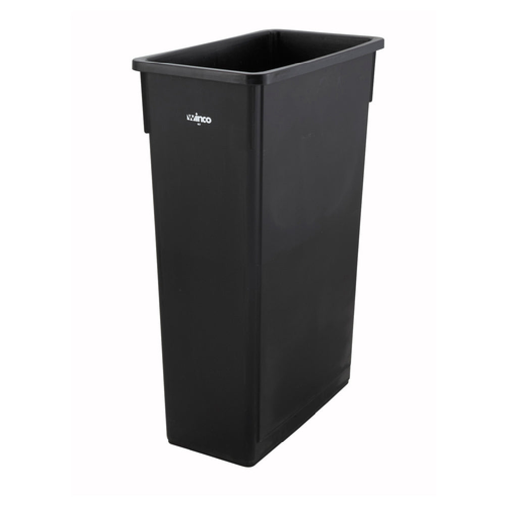 Winco PTC-23K Slender Trash Can 23 Gallon 20-1/8”L X 10-7/8”W X 29-7/8”H