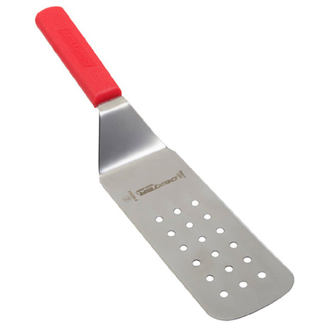 Franklin Machine Products 137-1567 Sani-Safe® Perforated Turner By Dexter® 8" X 3" Blade Red Handle