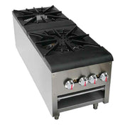 Sapphire Manufacturing SE-SPR2 NG/LP Sapphire Stock Pot Range Double 18” W X 41-3/4” D X 19-1/2” H