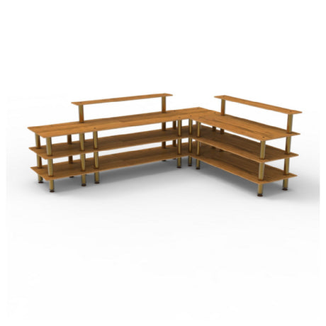Steelite MGCMLB24BBXF - Naked Breakfast Corner Station, 130.0" X 100.5" X 47.5", Modular