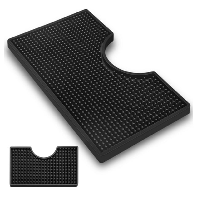 Spill-Stop 165-02 - Draft Beer Drip Tray Mat, 12" X 7", 4-1/2" Dia. Cutout To Fit Beer Draft Faucet