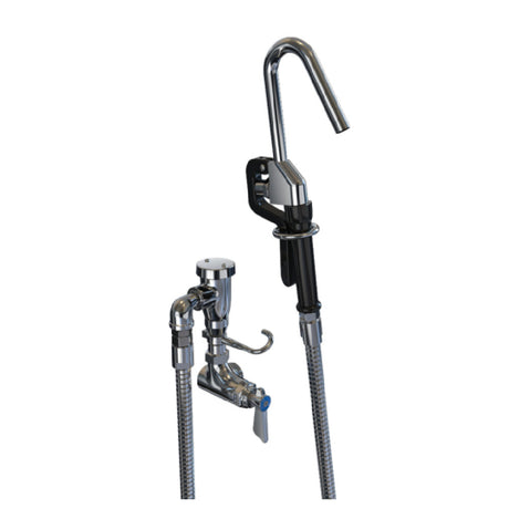 NBR Equipment P2W1-PF Single Hole Side/Splash Mounted Pot Filler Faucet