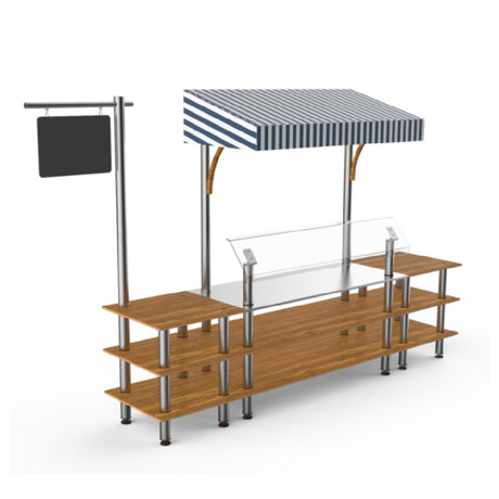 Steelite MGCMLA04BSWF - Classic Canopy Station, 130.0" X 29.5" X 96.0", Modular