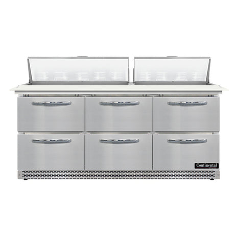 Continental Refrigerator SW72N18C-FB-D Sandwich Unit Front Breather 72"W