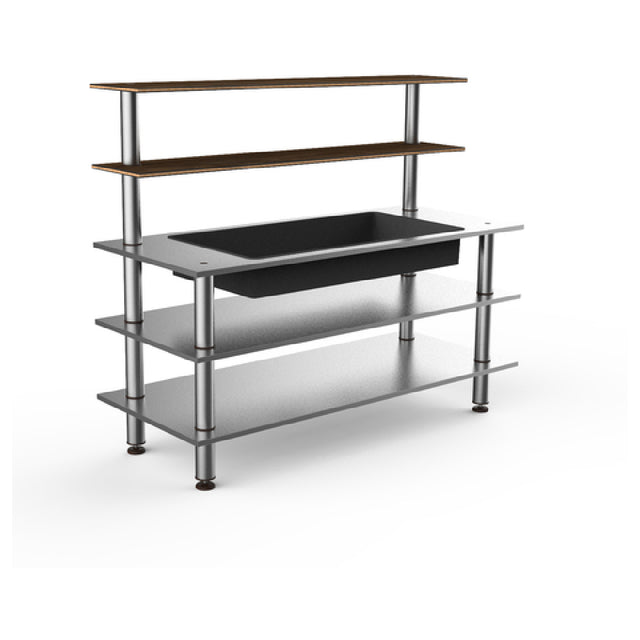 Steelite MGCMLC03WSXF Mogogo Buffet Solutions Modular Pro Back Bar 5-tier 71" X 29-1/2" X 60-1/2"