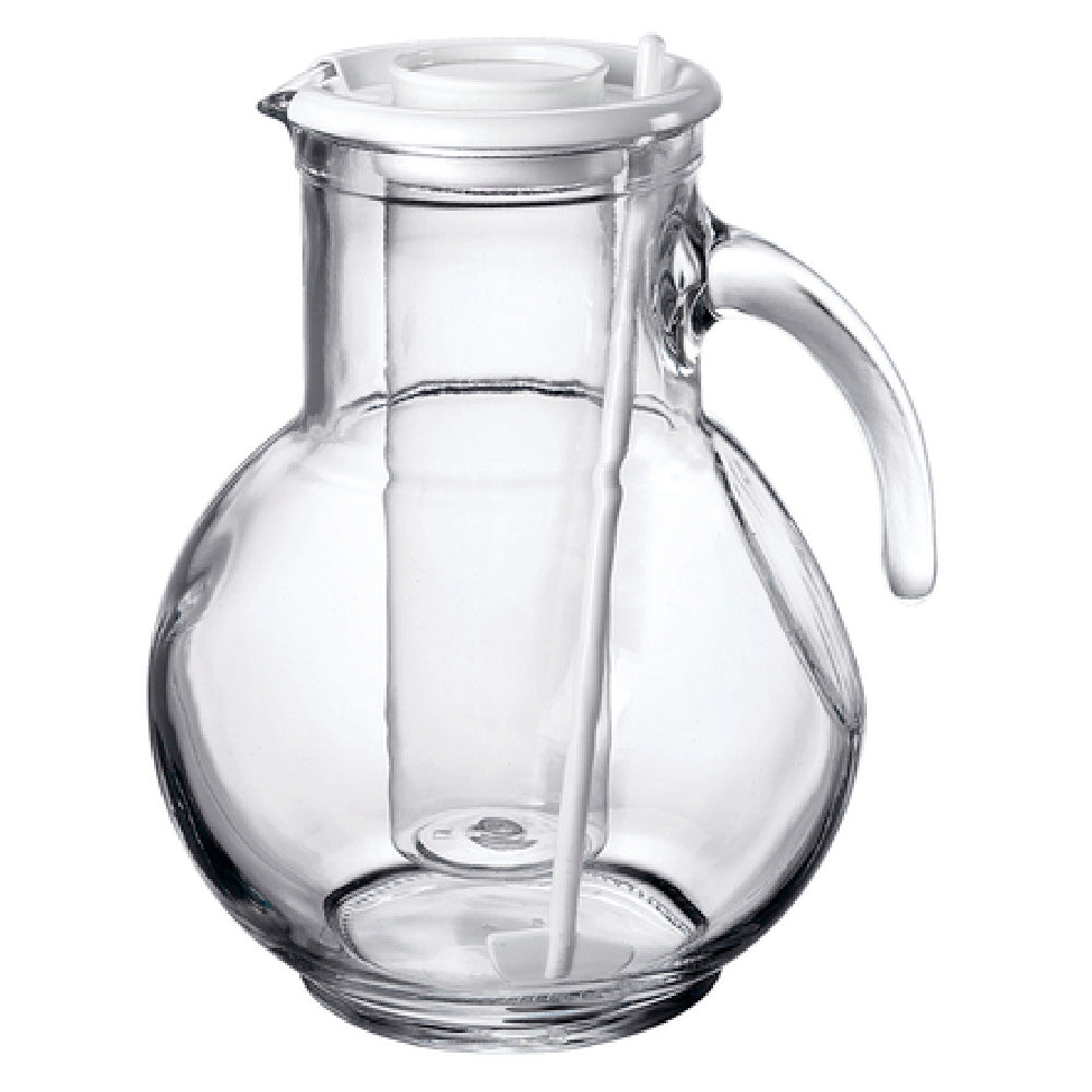 Steelite 4923Q140 Pitcher With Ice Chamber & Stir 72 Oz. (H 8-1/2" M 6-1/2" T 3-3/4" B 3-7/8”)