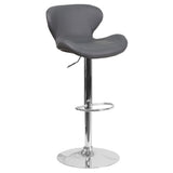 Flash Furniture CH-321-GY-GG Swivel Bar Stool Adjustable Height Contemporary Style