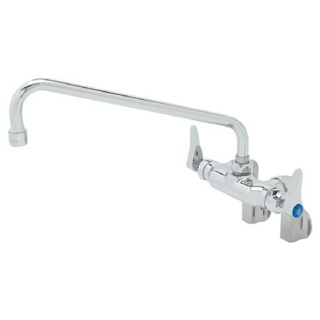 T&S Brass B-0236-CR-EK Double Pantry Faucet Splash/wall Mount 2-1/4" TO 8-1/4" Adjustable Centers