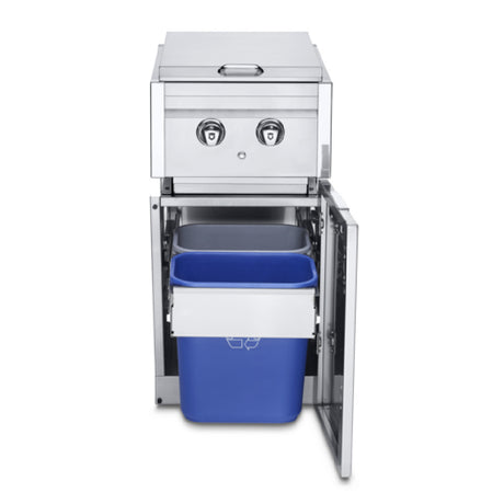 Crown Verity ICM-SBNG-GH Infinite Series Cabinet Module With Dual Side Burner And Garbage Holder With Bins (Ng)