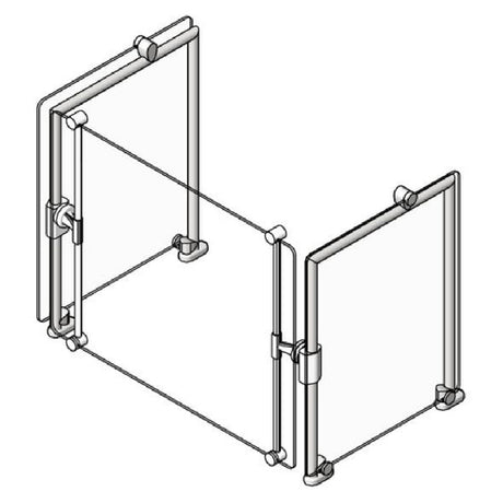 Eagle DCS2-CF-NT Spec-SHIELD™ Sneeze Guard Single Tier Single-sided