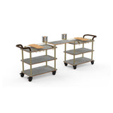 Steelite MGCRNX23GBXX Mogogo Roll'n Mini Happy Hour Station Grey Slate Shelves