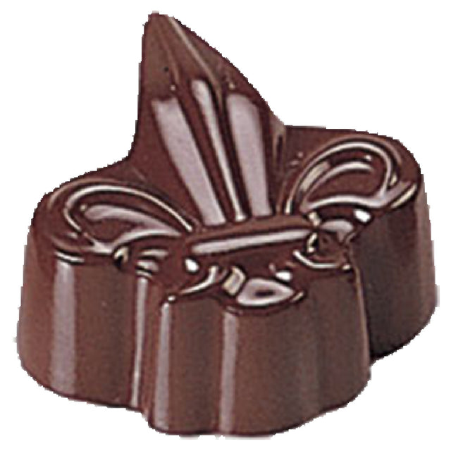 JB Prince K516 Chocolate Mold (28) Fleur De Lys 1-3/16"L X 1-3/8"W X 4/5"H (30mm X 35mm X 20mm)