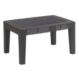 Flash Furniture DAD-SF2-T-DKGY-GG Outdoor Coffee Table 27-3/4"W X 19-3/4"D X 15"H