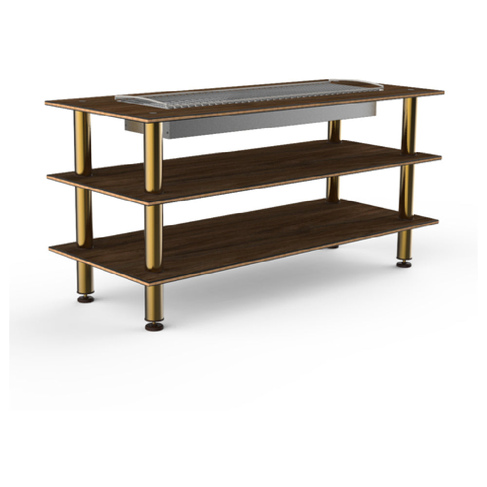 Steelite MGCMLD06WBXF Mogogo Buffet Solutions Modular Heat Table 3-tier 71" X 29-1/2" X 35"H