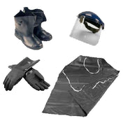 Franklin Machine Products 133-1359 Fryer Filtering Protection Kit Includes Neoprene Gloves (1) Pair Rubber Boots