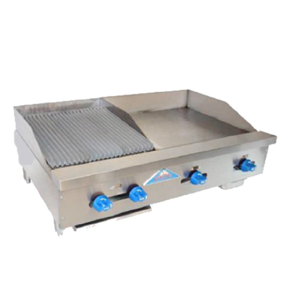 Comstock-Castle FHP42-24-1.5LB Char-Broiler/Griddle Combination Countertop Gas
