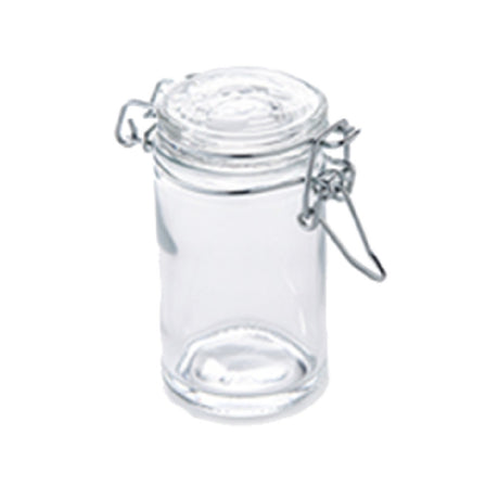 American Metalcraft HMMJ2 Mini Mason Jar 2.5 Oz. 2-1/2" X 3-1/2" (OA) With Hinged Lid