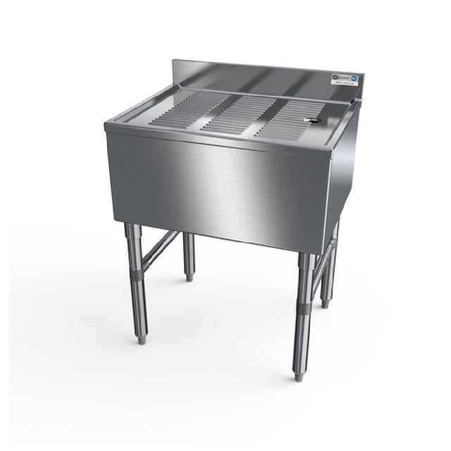 NBR Equipment UDB-3621 Slim-Line Underbar Drainboard Freestanding 36"W X 21-1/4"D X 32-1/2"H Overall Size