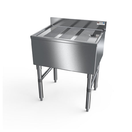 NBR Equipment UDB-3618 Slim-Line Underbar Drainboard Freestanding 36"W X 18-1/4"D X 32-1/2"H Overall Size