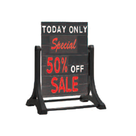 Aarco ROC-6 The Rocker™ Sidewalk Sign 24"W X 36"H (board Only) 32"L X 22"W X 42"H (overall Length)