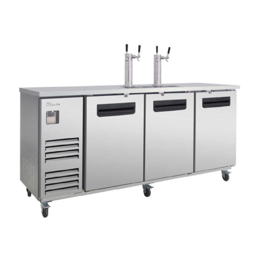 Blue Air BLKC90-4S-HC - Keg Cooler, Three-section, 90"W