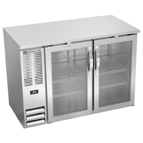 Beverage Air BBN48HC-G-S - Refrigerated Back Bar Storage Cabinet, Two-section, 48"W X 26-3/8"D X 34"H