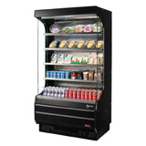 Turbo Air TOM-40W(B)-N Vertical Open Display Merchandiser 14.4 Cu. Ft. Capacity