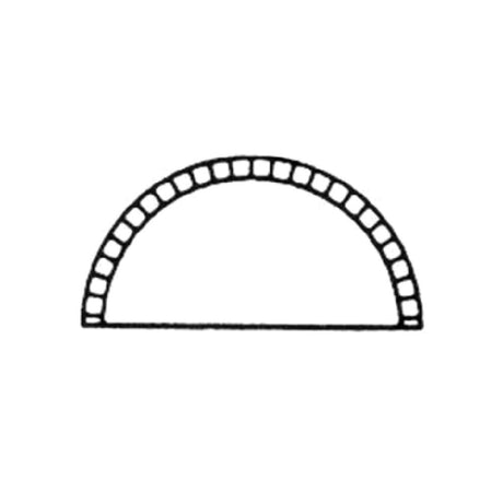 Somerset DS1 Turnover/Pastry Die Half Round 3-1/2" X 1-3/4" X 1-1/4"