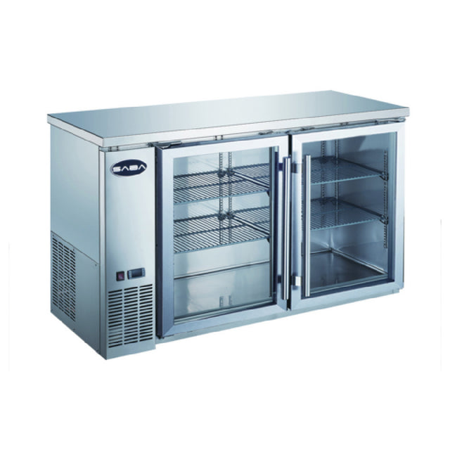 SABA SBB-24-60GSS Back Bar Cooler Two-section 60-3/4" W