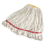 Rubbermaid FGA25306WH00 - Web Foot® Wet Mop, Large, 4-ply Cotton/synthetic Blend