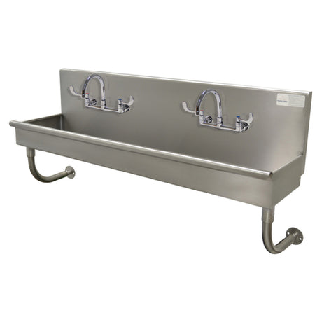 Advance Tabco 19-18-48-ADA-F Multiwash Hand Sink Wall Mounted Includes (2) Faucets With Wrist Blades