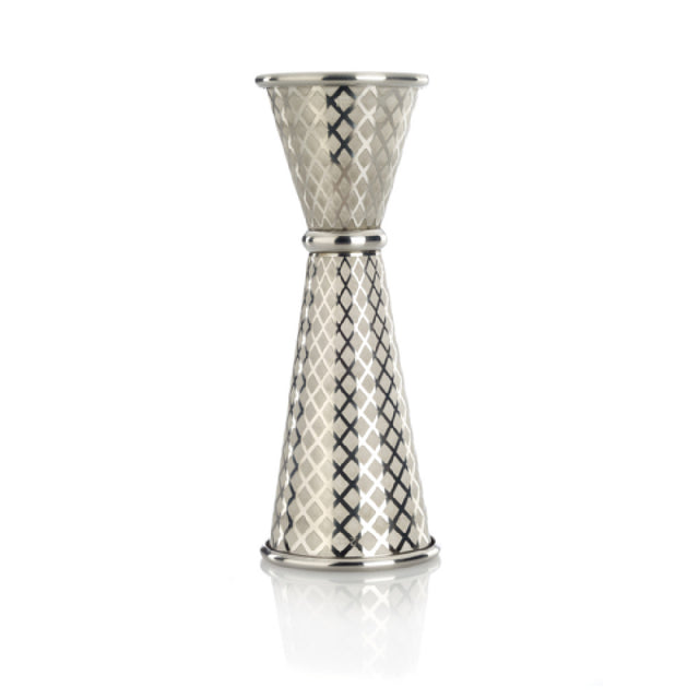 Mercer Culinary M37202 Barfly® Diamond Lattice Japanese Style Jigger 1 & 2 Oz. With Internal Marking Lines