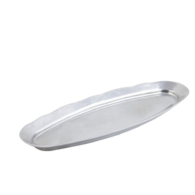 Bon Chef 2025 King Fish Platter 8-3/4" X 22-1/2" Aluminum With Pewter-Glo Finish