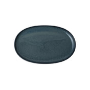 Steelite 6414MY034 Oval Plate 11.5"W X 7.25"D X 1"H Wabi Sabi Indigo