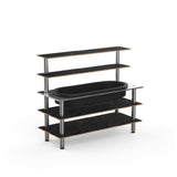 Steelite MGCMLC01MSXF Mogogo Buffet Solutions Modular Back Bar Station 3-tier